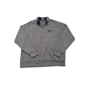 Mens Fennec Poppy ROYAL Golf Pullover Sweatshirt Gray Jacket Top Large